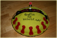 Denna tårta gjorde jag till Tomas när han fick sitt körkort