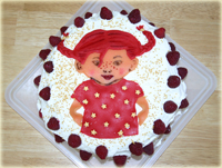Denna Pippitårta fick våran Moa på sin 1-årsdag